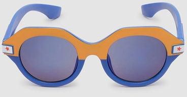 Sunglass With Durable Frame Lens Color Blue Frame Color Multicolour للنساء