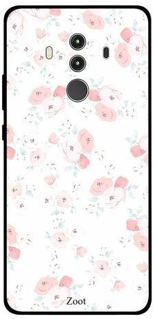 Skin Case Cover -for Huawei Mate 10 Pro Pink White Floral Pattern Pink White Floral Pattern