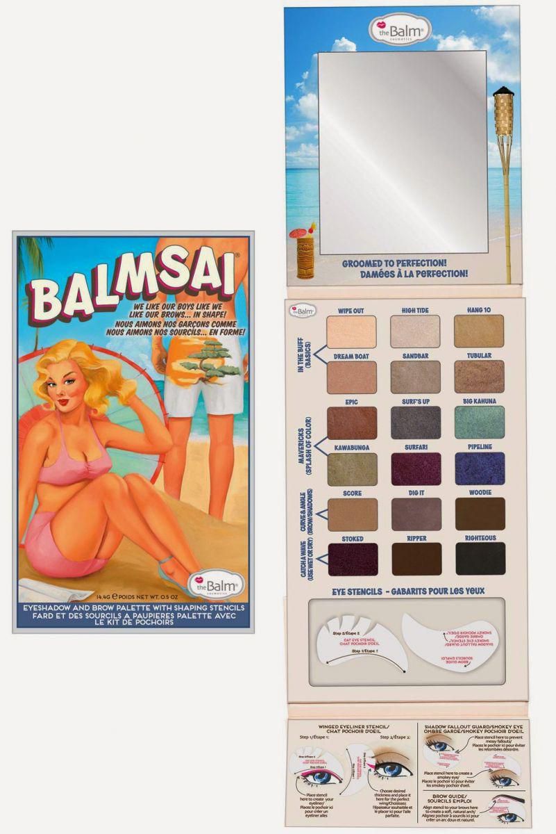 The Balm Makeup Balmsai 18 Colors Eyeshadow And Brow Palette