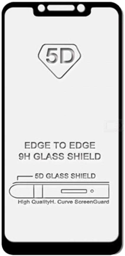 5D Tempered Glass Screen Protector For Xiaomi Poco F1 Black