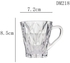 Diamond Glass Ware Transparent Glass Cup {6pcs}