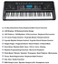 MK-812 Professional Electronic Keyboard 61 Keys