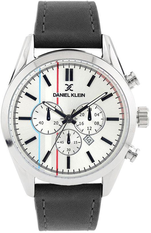 Daniel Klein Men Silver-Toned Dial Watch DK10980-2