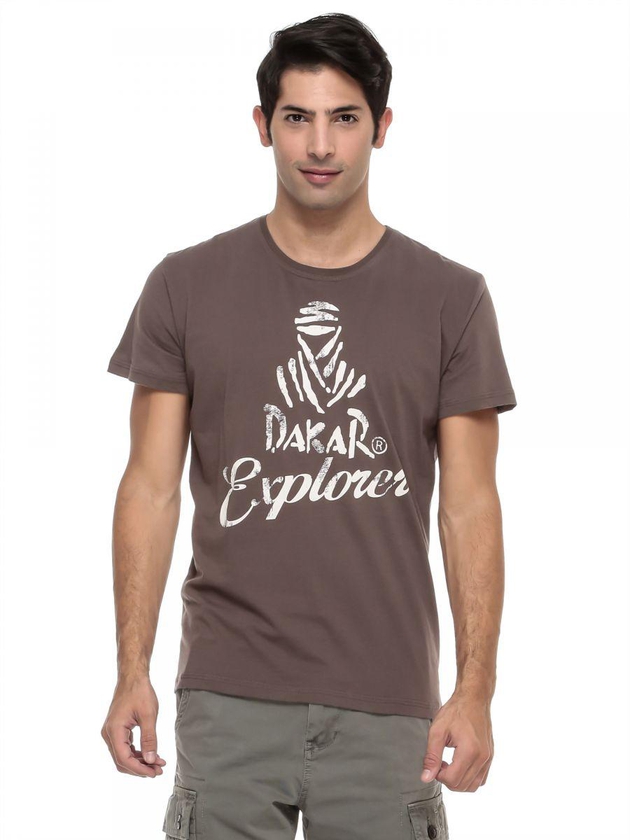 Dakar Men'S Short Sleeve Explorer Printed T-Shirt