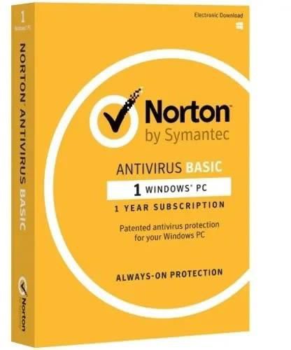 Norton Antivirus 1pc - 1year Subscription