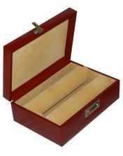 Laveri Genuine Leather Bracelet Jewelry Box with 1 Removable Rolls CHERRY