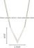 Aiwanto Silver V Shape Necklace