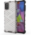 Samsung Galaxy M51 Case, Transparent Honeycomb Back And TPU Shockproof Sides