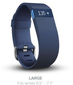 Fitbit Charge HR, Blue, Large