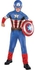 Marvel's Captain America: Civil War - Deluxe Muscle Chest Captain America Costume for Kids (Small)