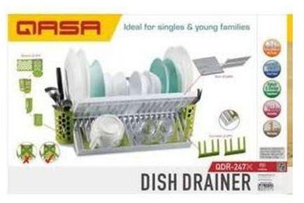Qasa New Rustless 2 Tier Plastic Dish Drainer And Plate Ravk