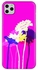 غطاء حماية واقي لهاتف أبل آيفون 11 برو بليدينغ فلاورز (باللون الوردي)