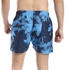 Pavone Palm Pattern Elastic Waist Swim Shorts - Shades of Blue