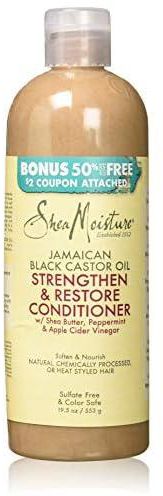 SHEA MOISTURE Jamaican Black Castor Oil Strengthen and Restore Conditioner, 19.5 Ounce