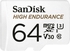 SanDisk 64GB High Endurance UHS-I microSDXC Memory Card