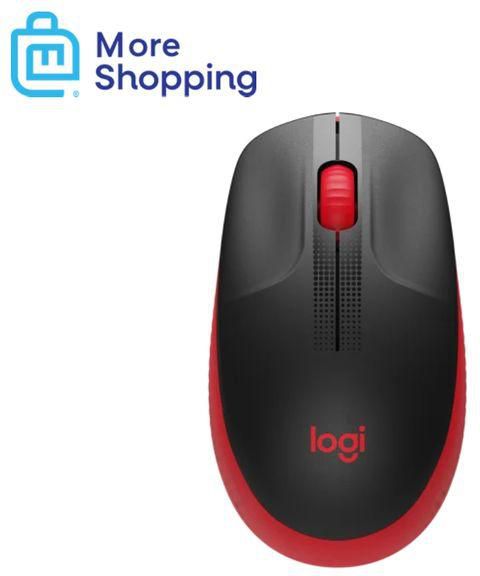 Logitech M190 Full-Size Wireless Mouse - Red