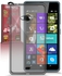 Diamond Silicone Cover for Microsoft Lumia 540 - Clear Grey + Diamond Glass Screen Protector