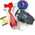 3-in-1 Beyblade Gyro Battling Top Fusion Metal Master Rapidity Fight with Launcher Grip