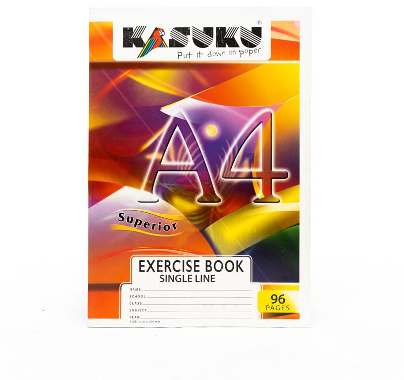 Kasuku Superior Exercise Book A4 96 Pages Single Line (SL)