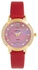 Women's Leather Analog Wrist Watch RE015E