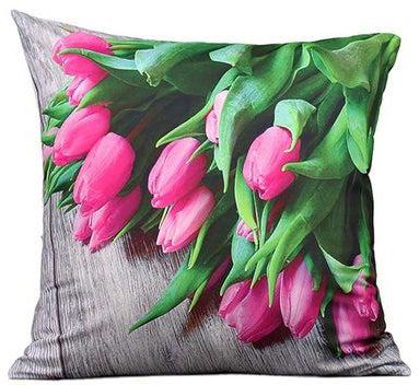 Tulip Printed Cushion Cover Multicolour 45x45centimeter