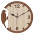 Rise N Shine Wooden Abstract Housewarming Wall Clock (Wood, 0.9 Inch X 11.8 Inch X 11.8 Inch)