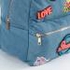 Applique Detail Backpack with Zip Closure
