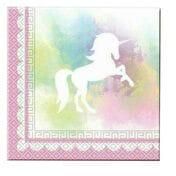 Procos Believe In Unicorns Party Paper Lunch Napkins Multicolour 20