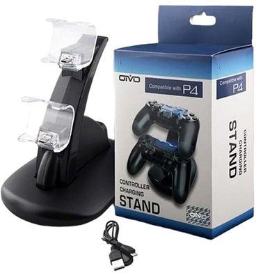 Dual Controller Charging Stand With USB Cable For PS4