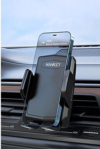 HANKEY Universal Car Phone Mount with Upgraded Clip for Air Vent, Hands Free Cell Phone Holder