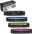 Dw 4-Piece Compatible Toner Cartridge Set For HP 201A Cf400A Multicolour