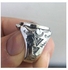 Stainless Steel Hobo Nickel Brave Skull Engraved Ring