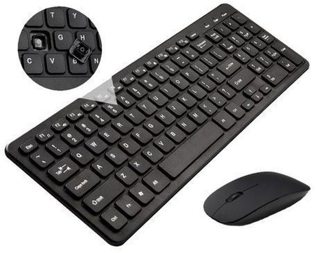 Mini Wireless Keyboard & Mouse Combo-Black