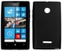 Margoun TPU rubber cover case for Microsoft lumia 435 Black