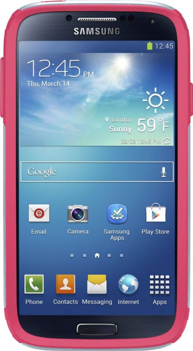 OtterBox Commuter Series cover for Galaxy S4 Silver,Pink - 7728386A