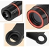 Universal 12x Zoom Mobile Phone Clip-on Telescope Camera Lens Black/Red