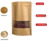 50-Piece Zipper Self Sealing Kraft Paper Bag
