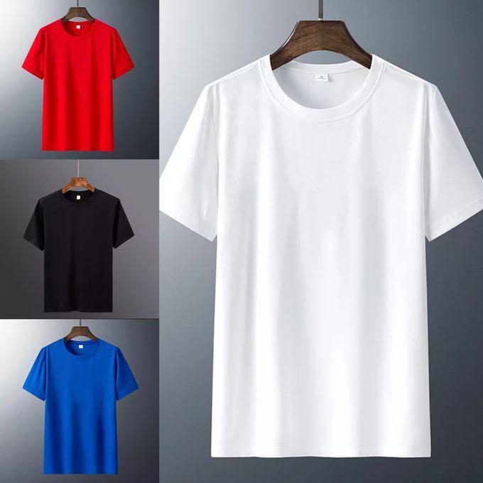 4 In 1 Quality Men And Women Plain Round Neck Polo Tees