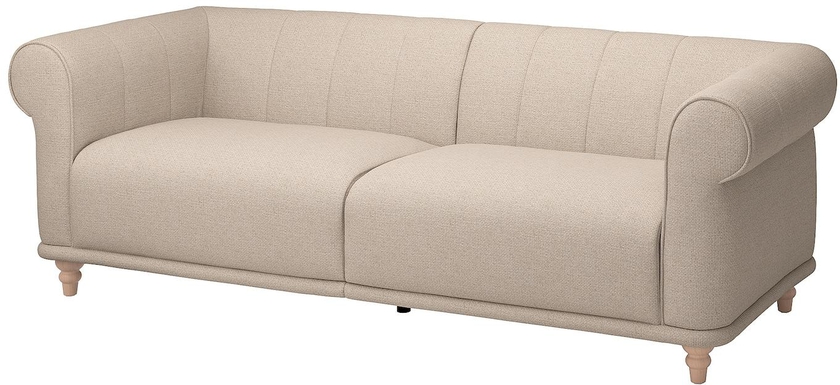 VISKAFORS 3-seat sofa - Lejde light beige/birch