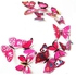 Set 12pcs 3D Red Butterfly Wall Stickers Decoration