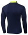 Men Quick Dry Breathable Long Sleeve Shirt Dark Blue
