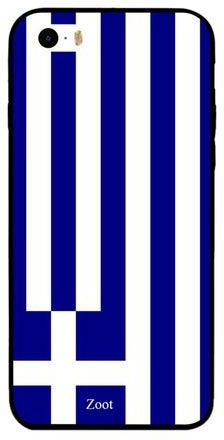 Thermoplastic Polyurethane Protective Case Cover For Apple iPhone 5 Greece Flag