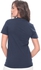 Boohoo Blue Cotton Round Neck T-Shirt For Women