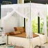 Generic White Mosquito Net With Metallic Stands