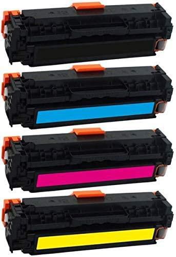 Replacement 4-Pack Toner Cartridges For HP 131A (CF210A, CF211A, CF212A, CF213A)