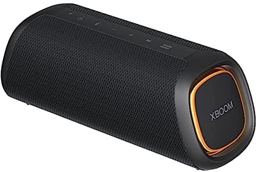 LG XBOOM Go XG5QBK Bluetooth Speaker, Sound Boost, Waterproof, Up to 18 Hours of Battery