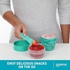 Sistema Snack Capsule To Go | with 2 Compartments & spork | 515 ml | Assorted Colours