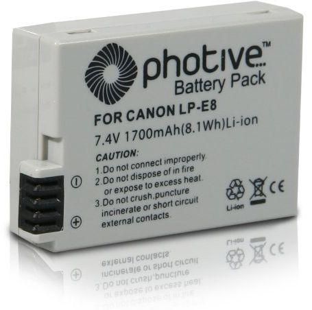 بطارية كانون Photive Original LP-E8 Li-ion Battery for Canon LP-E8 EOS 550D, 600D,  650D, 700D