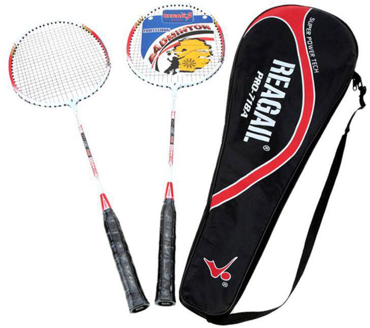2-Piece Badminton Racket With Carry Bag 99 g
