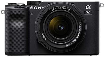 Sony Alpha A7C Compact Full Frame Mirrorless Camera with 28 60mm Zoom Lens, Powerful BIONZ X Image Processing, Advanced AF Performance and Functions, Black, ILCE 7CL, Silver